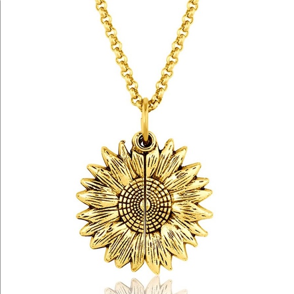 You Are My Sunshine Sunflower Locket - Picture 6 of 10